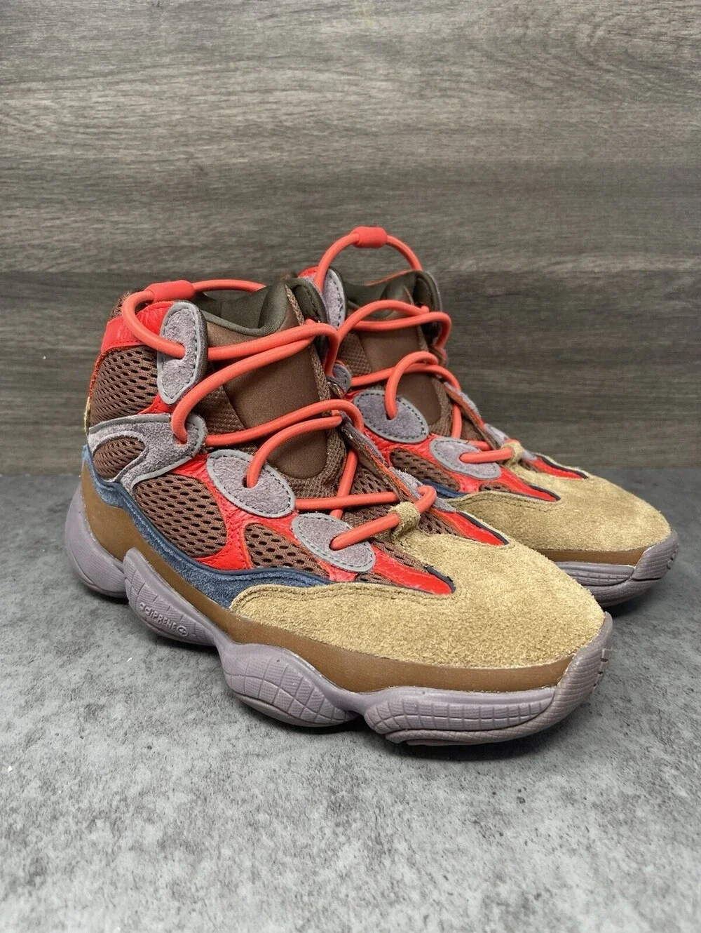 Adidas Yeezy 500 High Sumac Sneakers Mens Size 6.5 (Wmns 8) Brown Red Lot GW2874